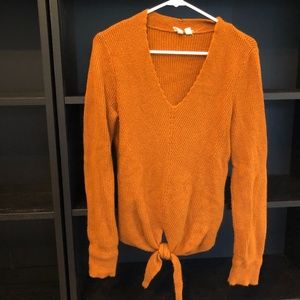 Moth by Anthropologie Sweater Scalloped V Neck